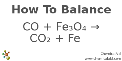 Phản ứng giữa CO và Fe3O4