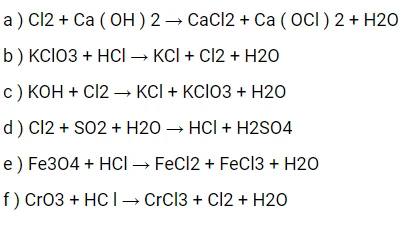 Cân bằng phương trình hóa học