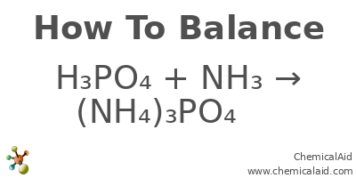 Phản ứng giữa axit phosphoric và amoniac
