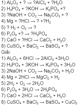 Cân bằng phương trình hóa học