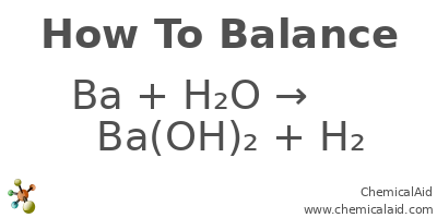 Phản ứng giữa Barium và Nước