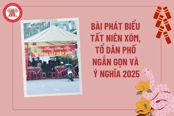 Bài phát biểu tất niên tại xóm