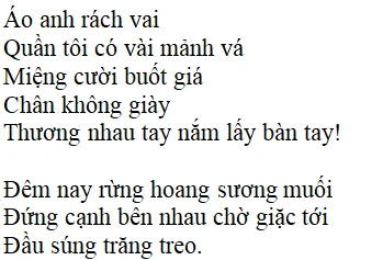 Phân tích nghệ thuật bài thơ Đồng chí