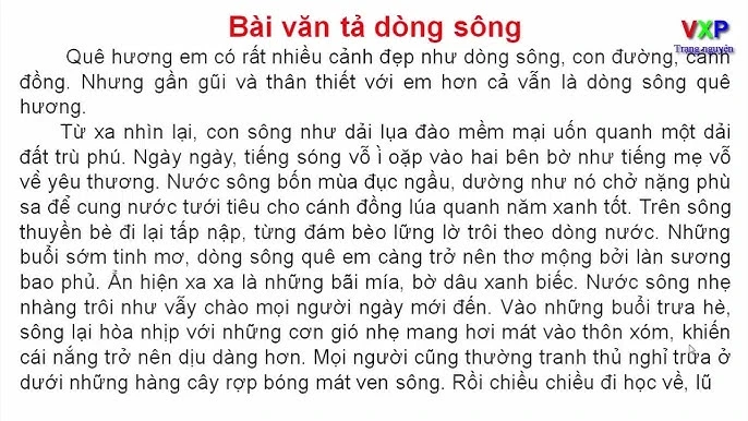 Dòng sông quê hương