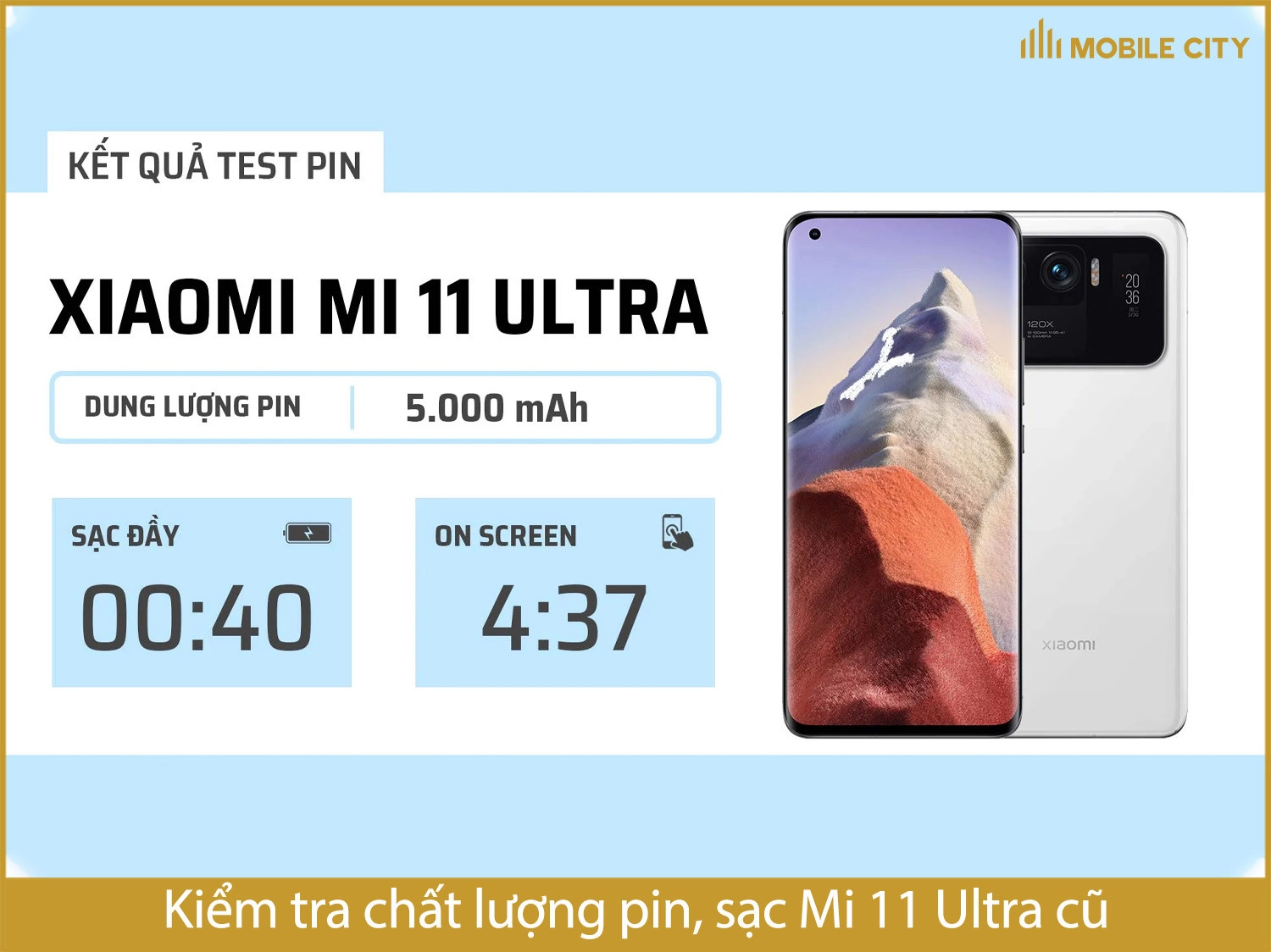 Điện thoại Xiaomi Mi 11 Ultra cũ (Đẹp 99% - Giá rẻ)