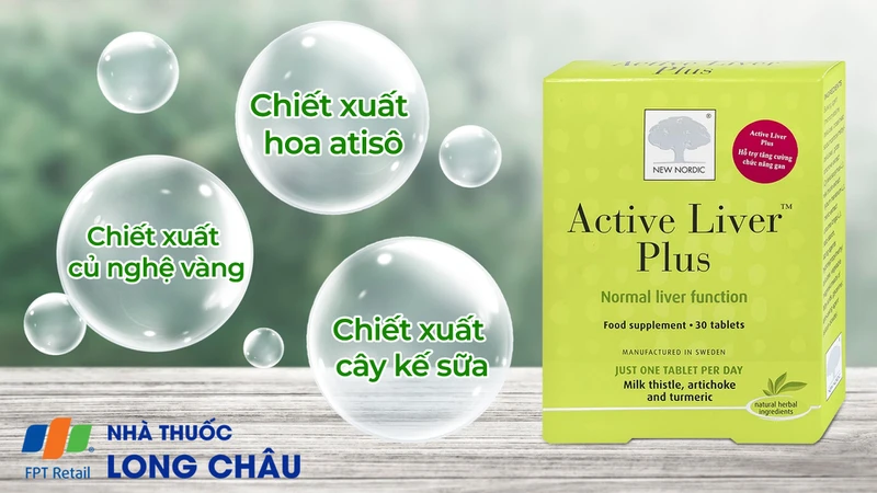 Viên uống Active Liver Plus New Nordic hỗ trợ tăng cường chức năng gan (2 vỉ x 15 viên)