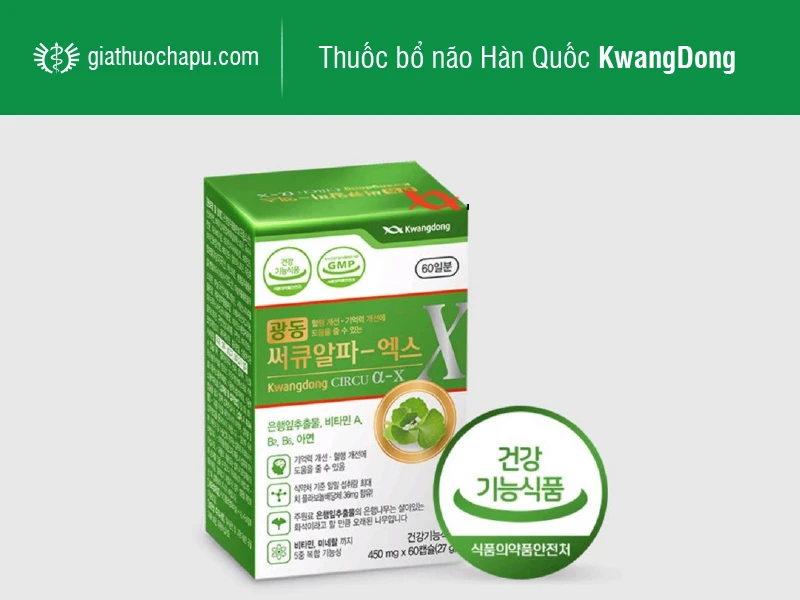 Danh sách 5 loại thuốc bổ não Hàn Quốc nổi tiếng