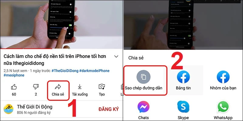 Cách tải nhạc từ YouTube về điện thoại, máy tính dễ dàng nhất - Thegioididong.com