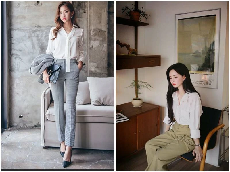 30 mẫu áo kiểu nữ đẹp giúp nàng phối đồ chuẩn fashionista